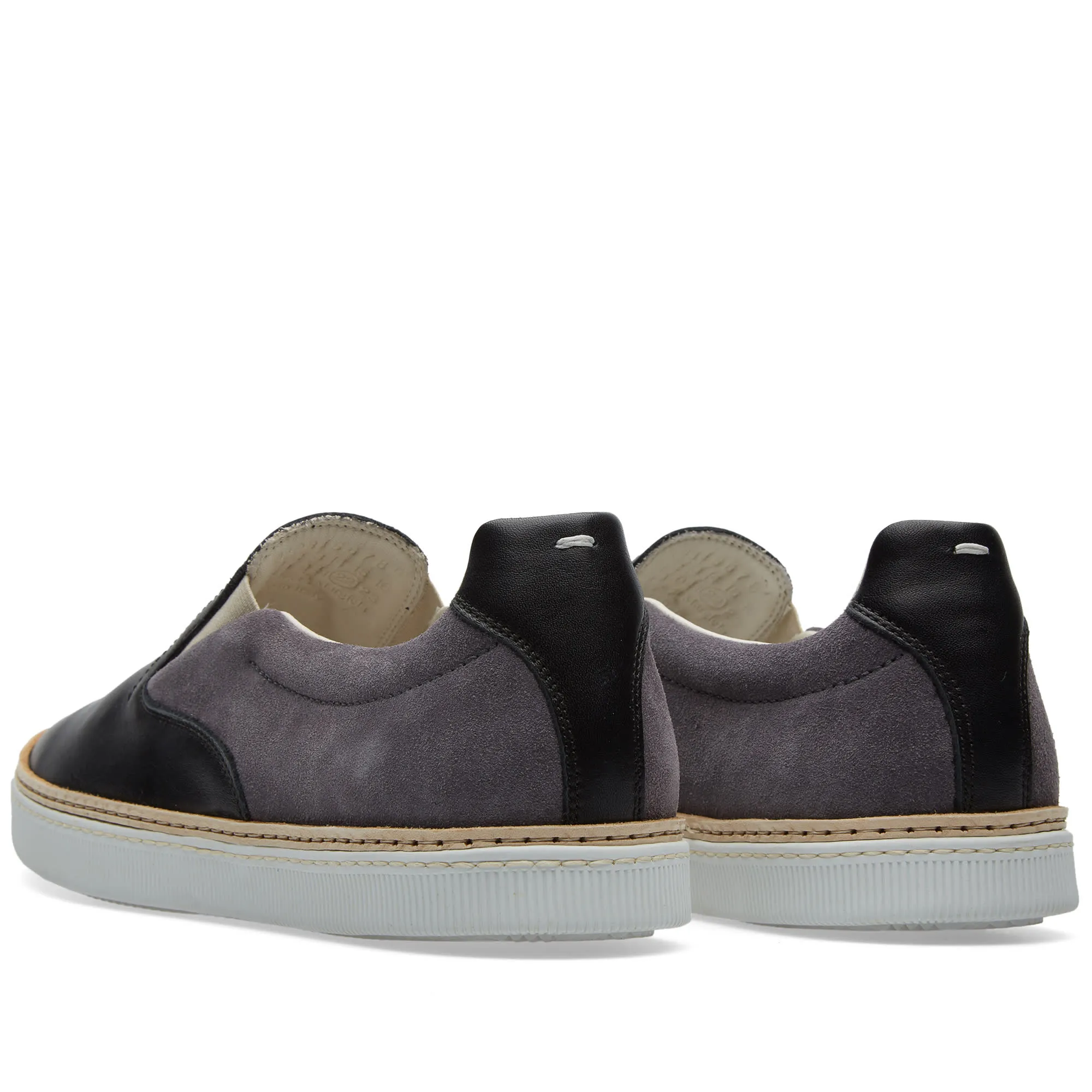 Maison Margiela 22 Leather Welt Slip On SneakerBlack