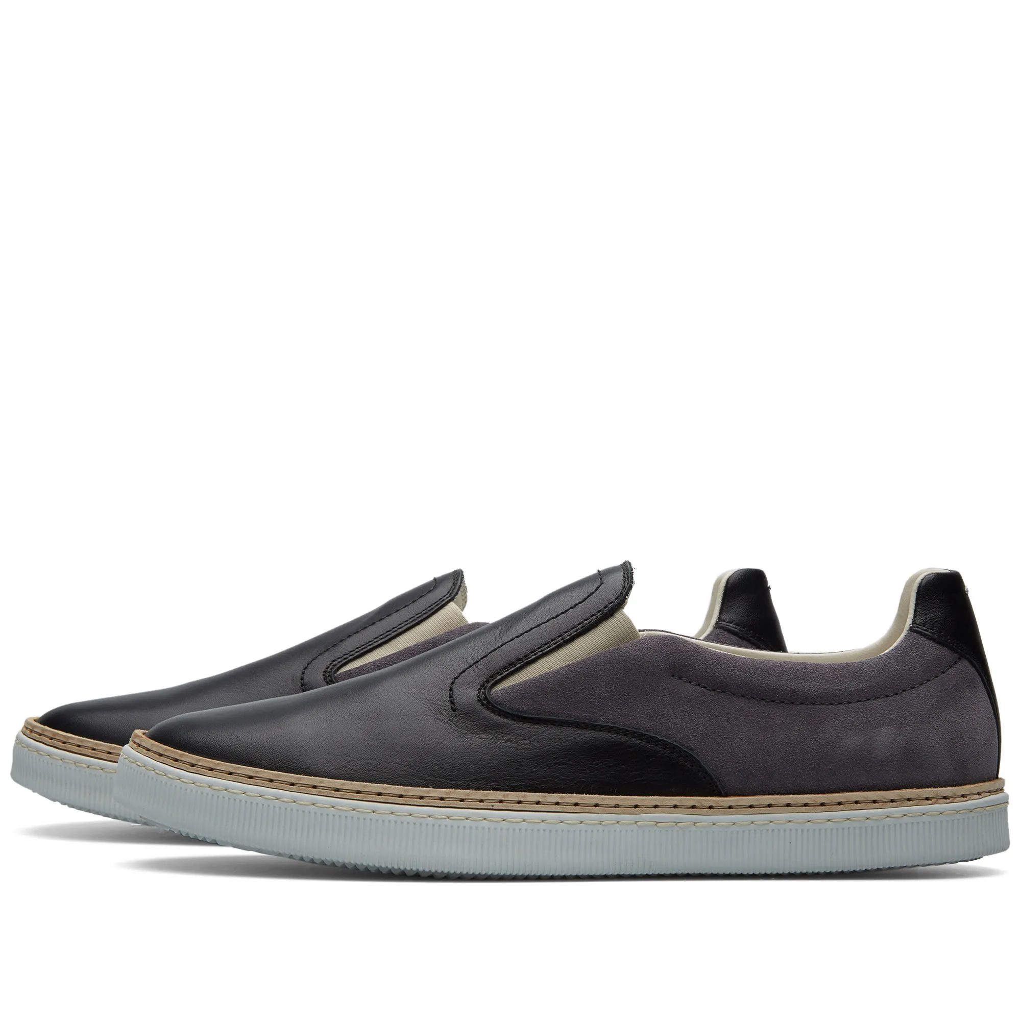 Maison Margiela 22 Leather Welt Slip On SneakerBlack