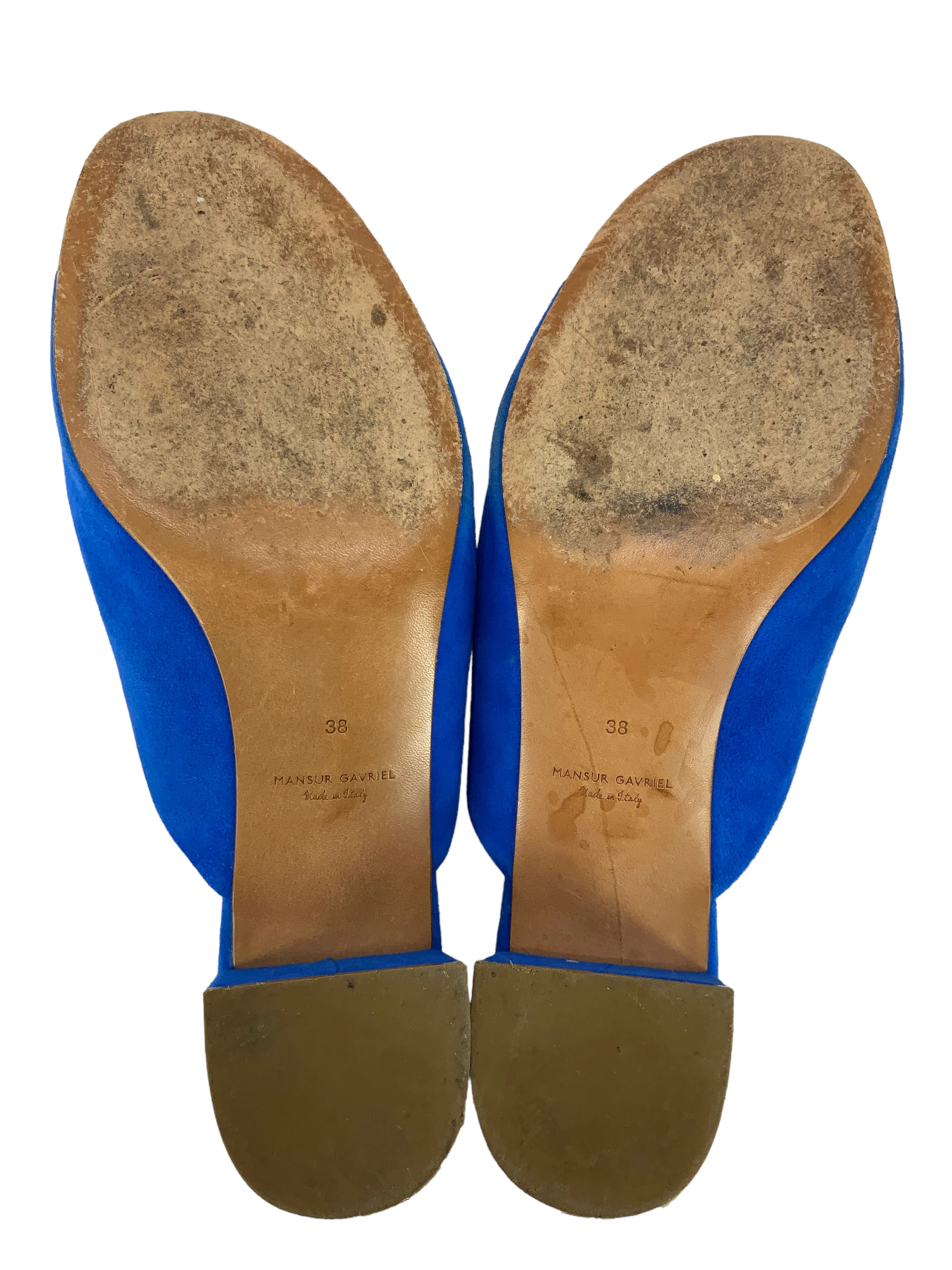 Mansur Gavriel Suede Mules Size 8