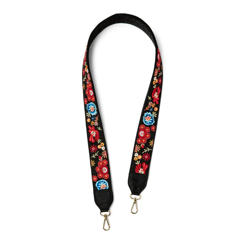 Midnight Garden Embroidered Strap