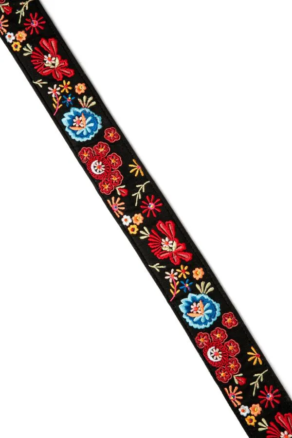 Midnight Garden Embroidered Strap