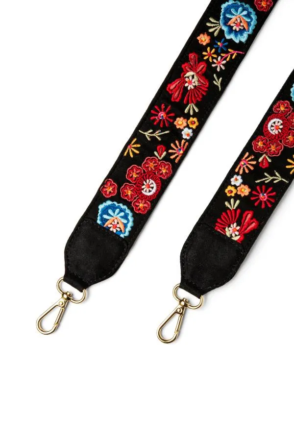 Midnight Garden Embroidered Strap