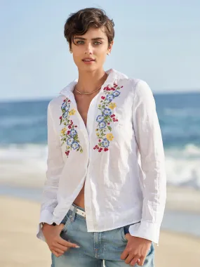 Millie Embroidered Linen Shirt