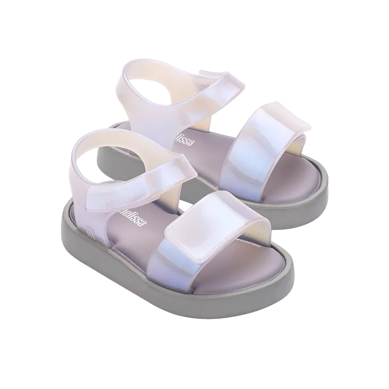 Mini Melissa Jump Sandal BB - Grey / Pearl Blue