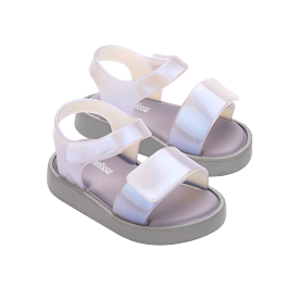 Mini Melissa Jump Sandal BB - Grey / Pearl Blue