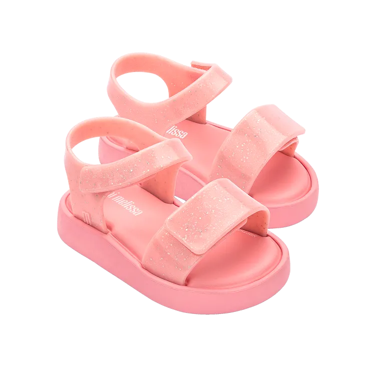 Mini Melissa Jump Sandal BB - Pink / Glitter Pink