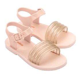 Mini Melissa Mar Wave BB - Beige / Glitter Beige