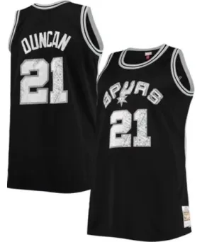 Mitchell & Ness Men's NBA Tim Duncan San Antonio Spurs Big & Tall 1998/99 NBA 75th Anniversary Diamond Swingman Jersey