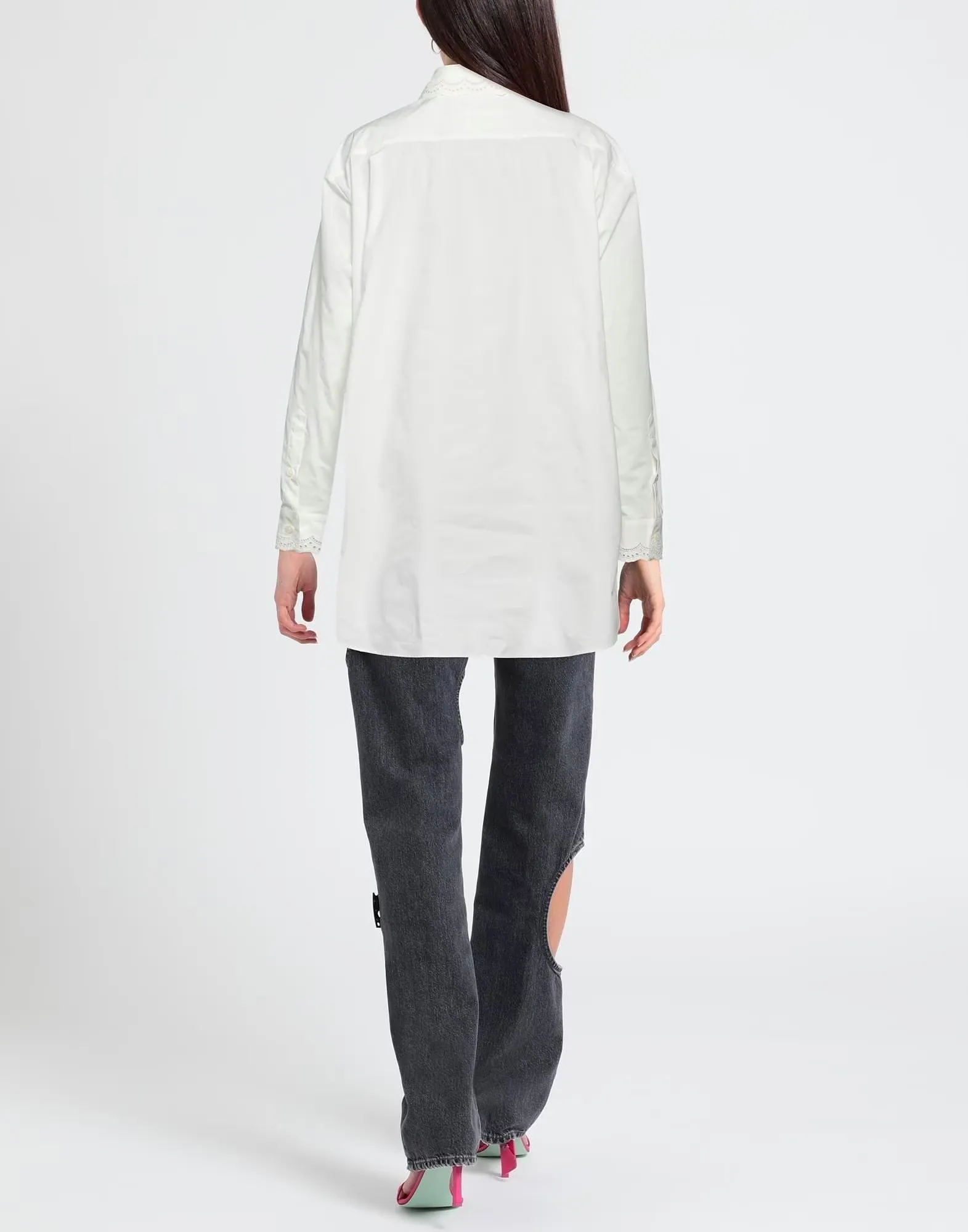 MM6 Maison Margiela  |Casual Style Street Style Long Sleeves Plain Cotton Logo