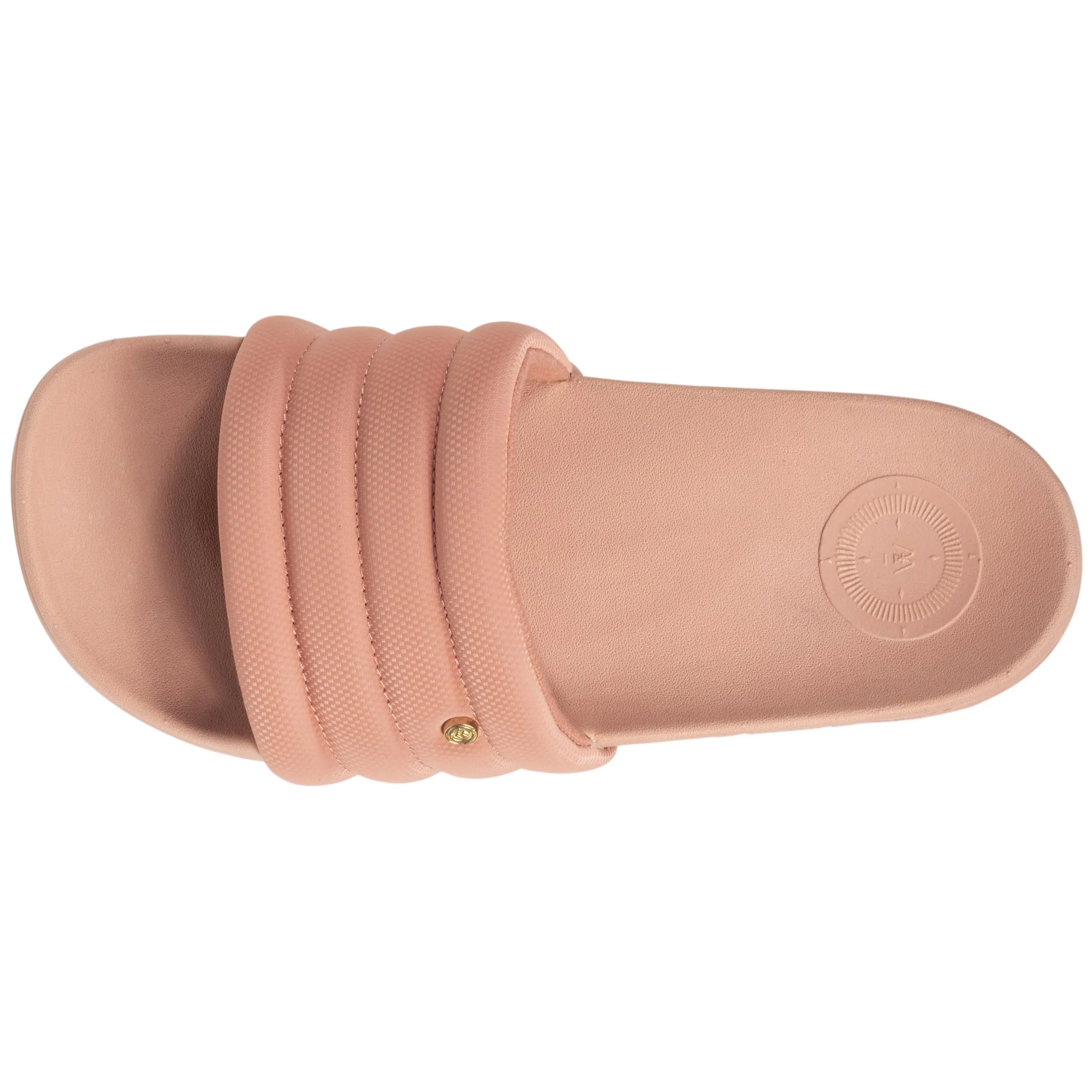 Mules claquettes Femme matelassé Rose