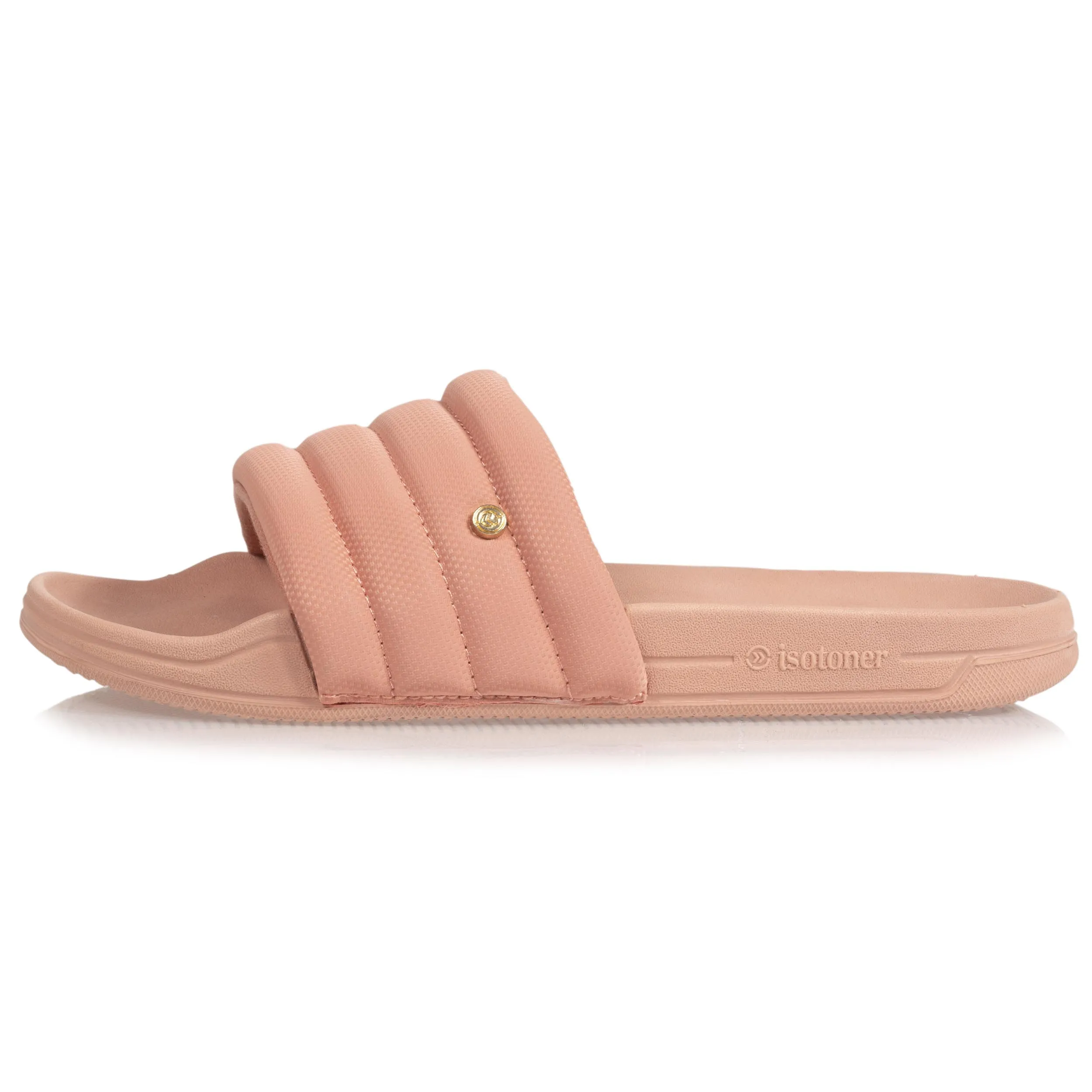 Mules claquettes Femme matelassé Rose