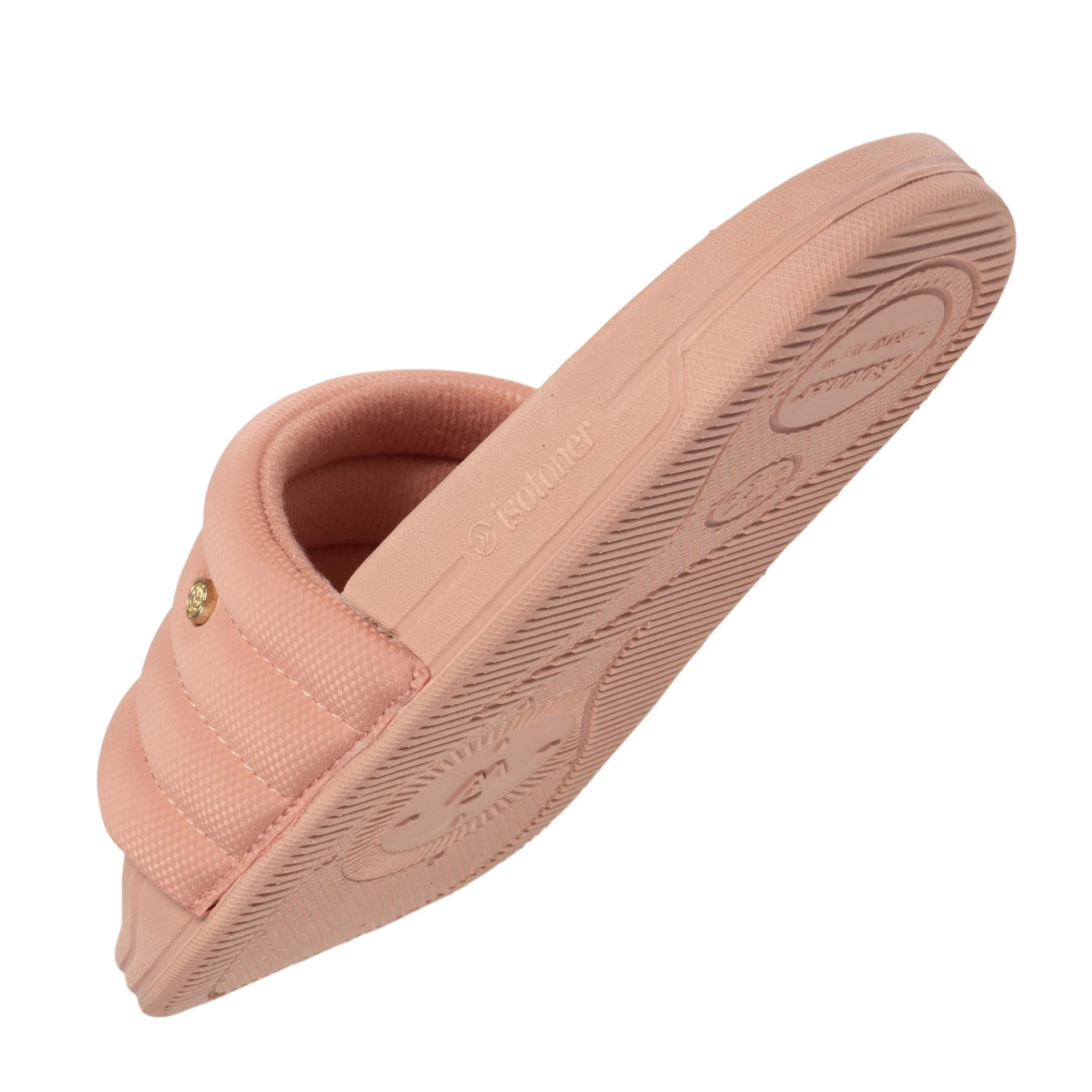 Mules claquettes Femme matelassé Rose