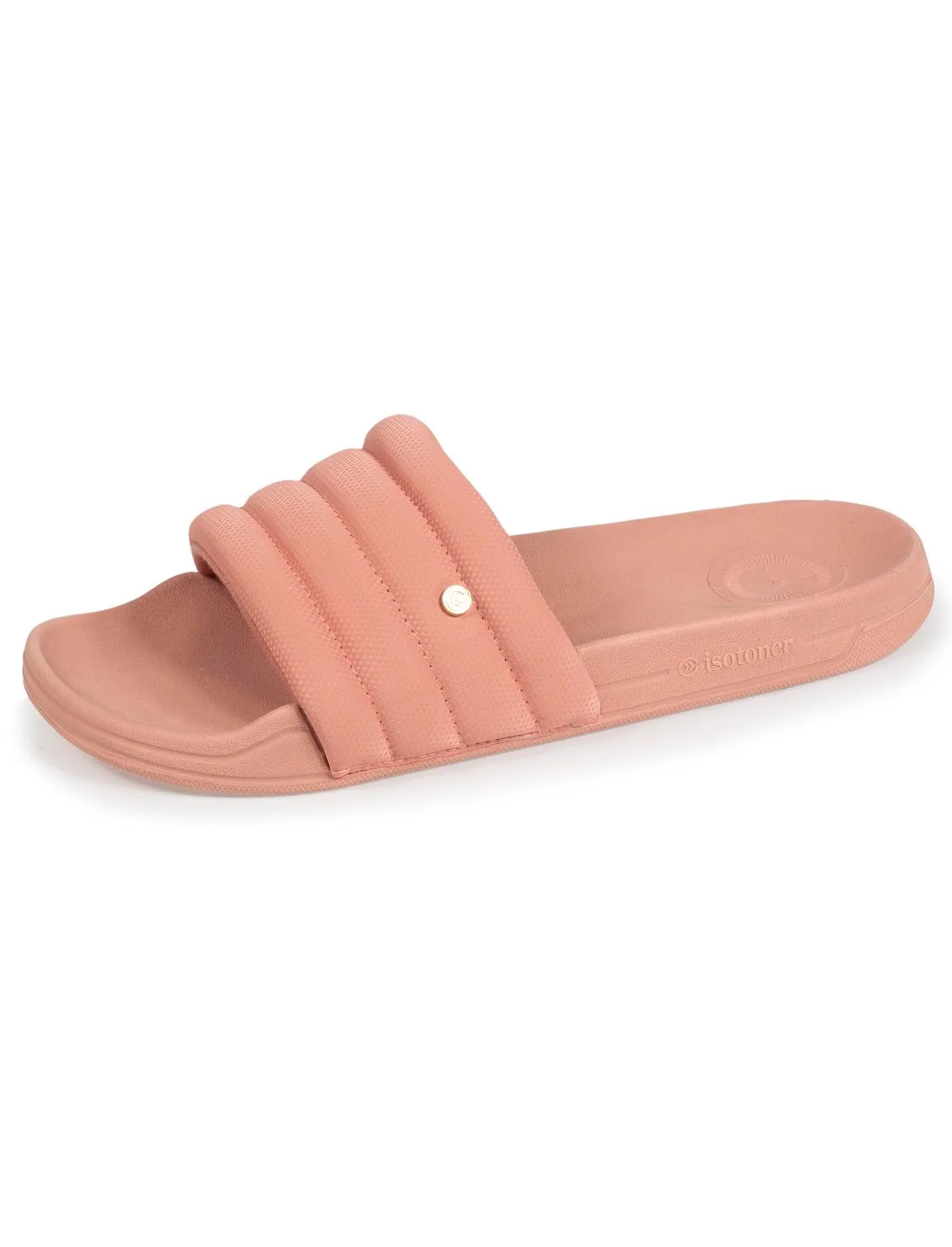 Mules claquettes Femme matelassé Rose