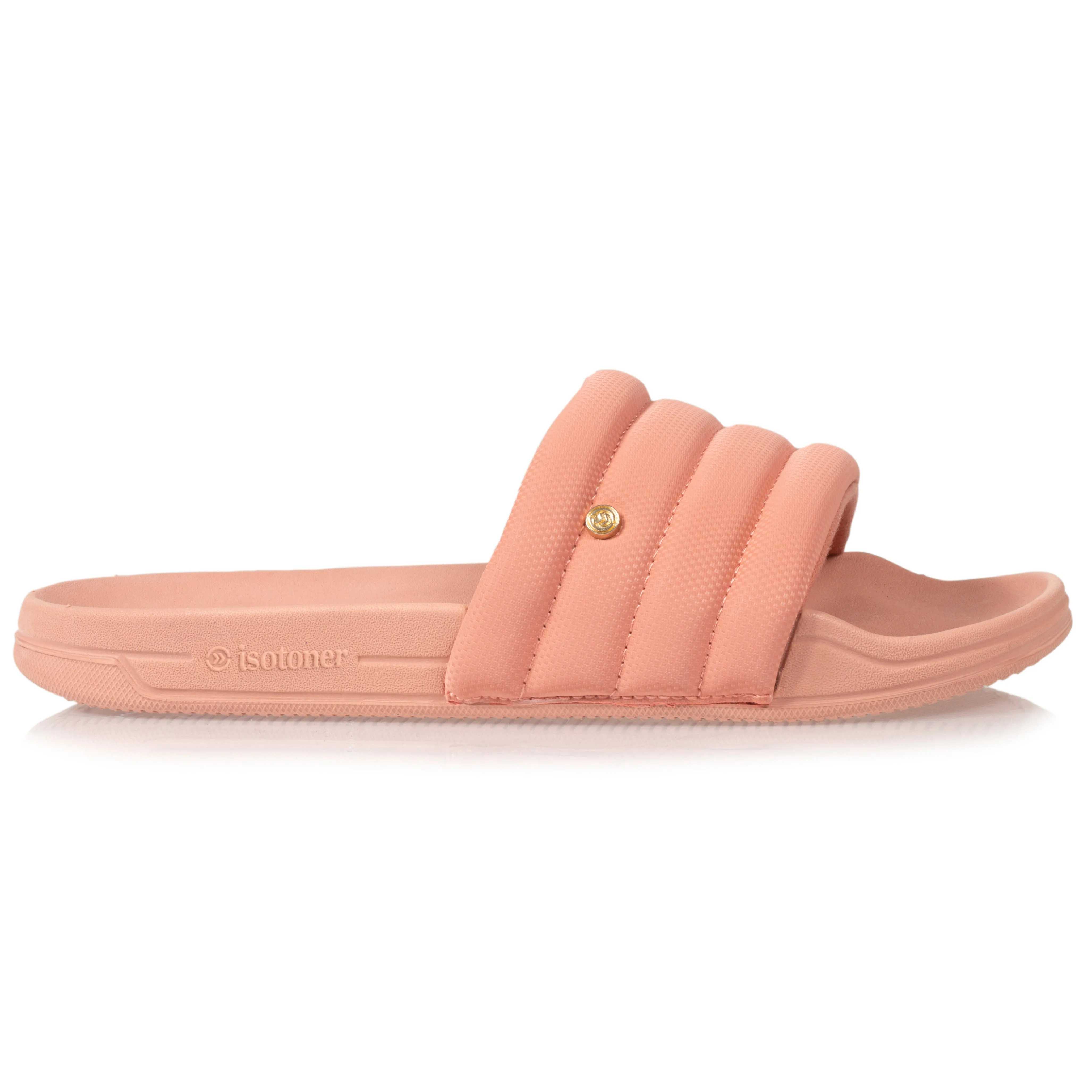 Mules claquettes Femme matelassé Rose