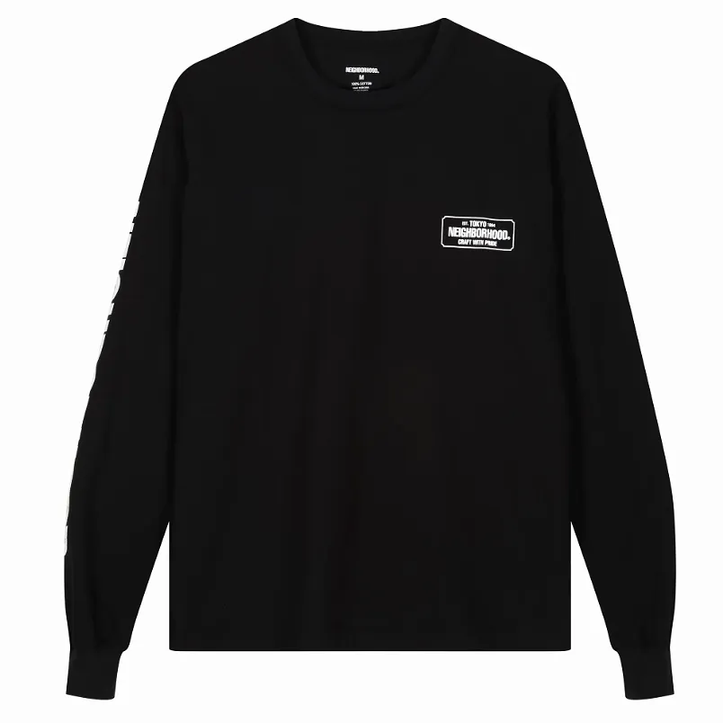 Neighborhood NH-1 LS Long Sleeve Tee Black