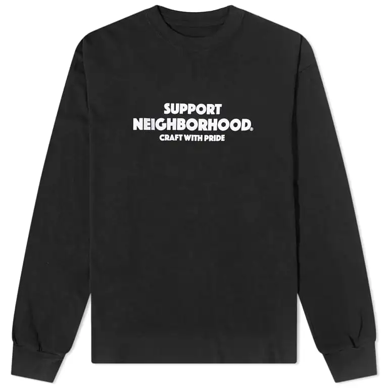 Neighborhood NH-4 Long Sleeve Tee Black