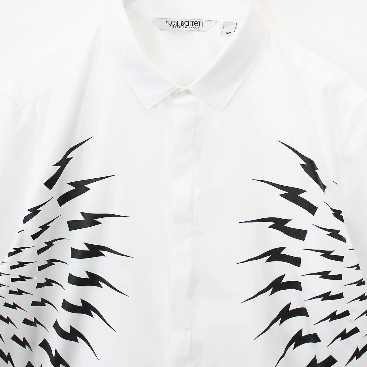 Neil Barrett - Thunderbolt Shirt in White