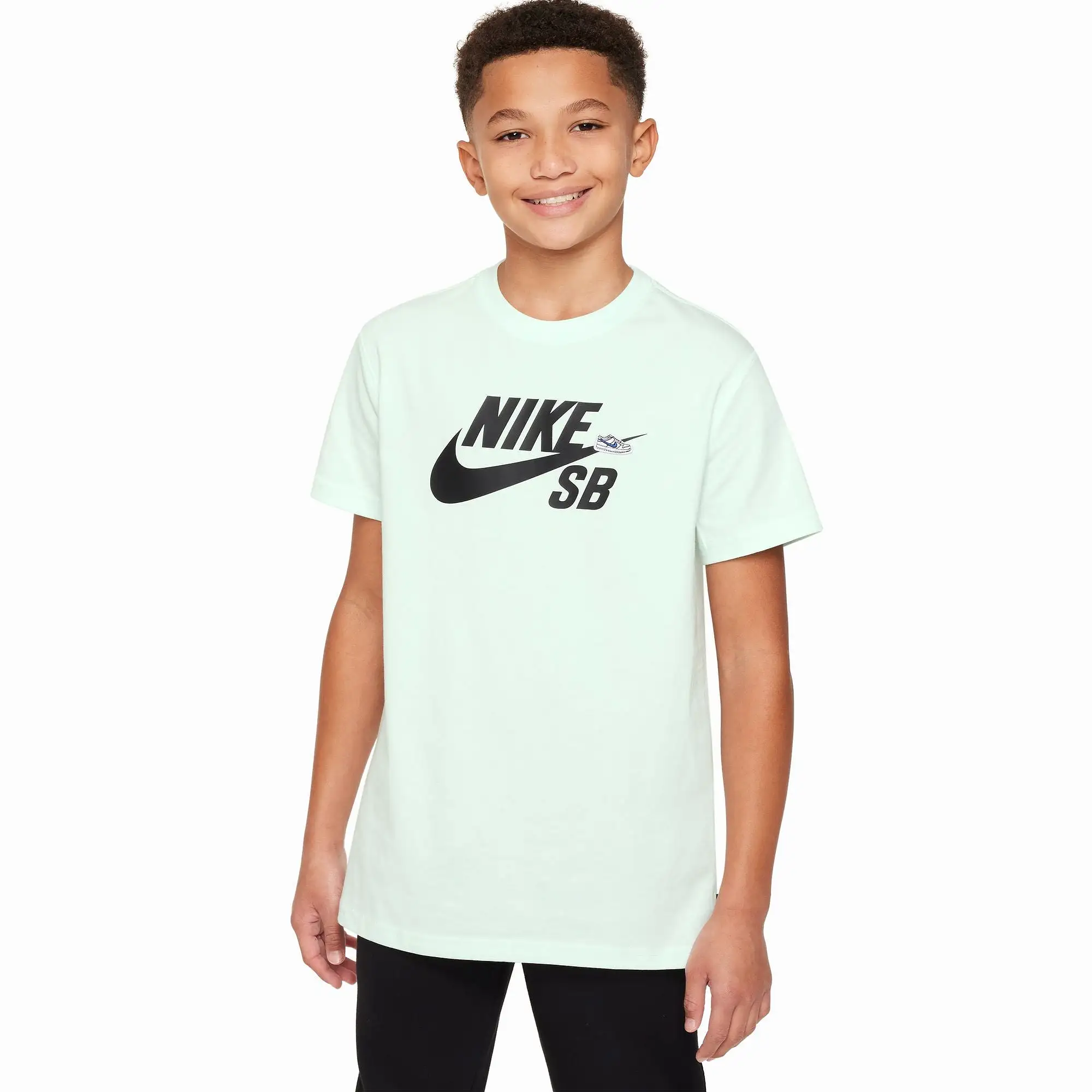 Nike SB Big Kids' T-Shirt Barely Green