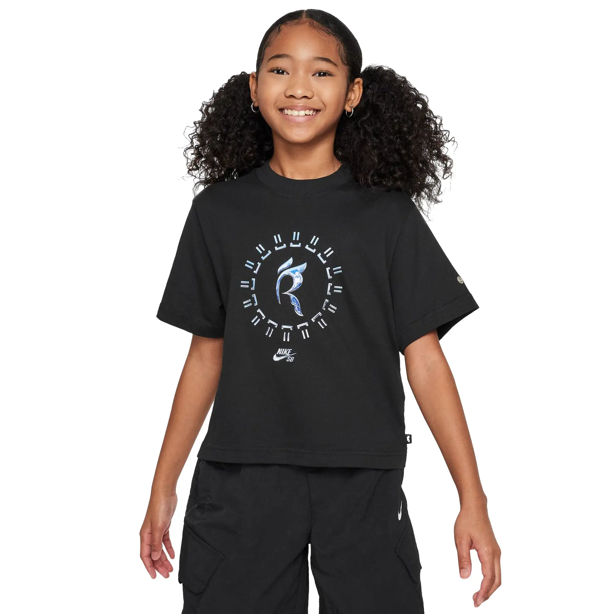 Nike SB Rayssa Kids Boxy Tee Black