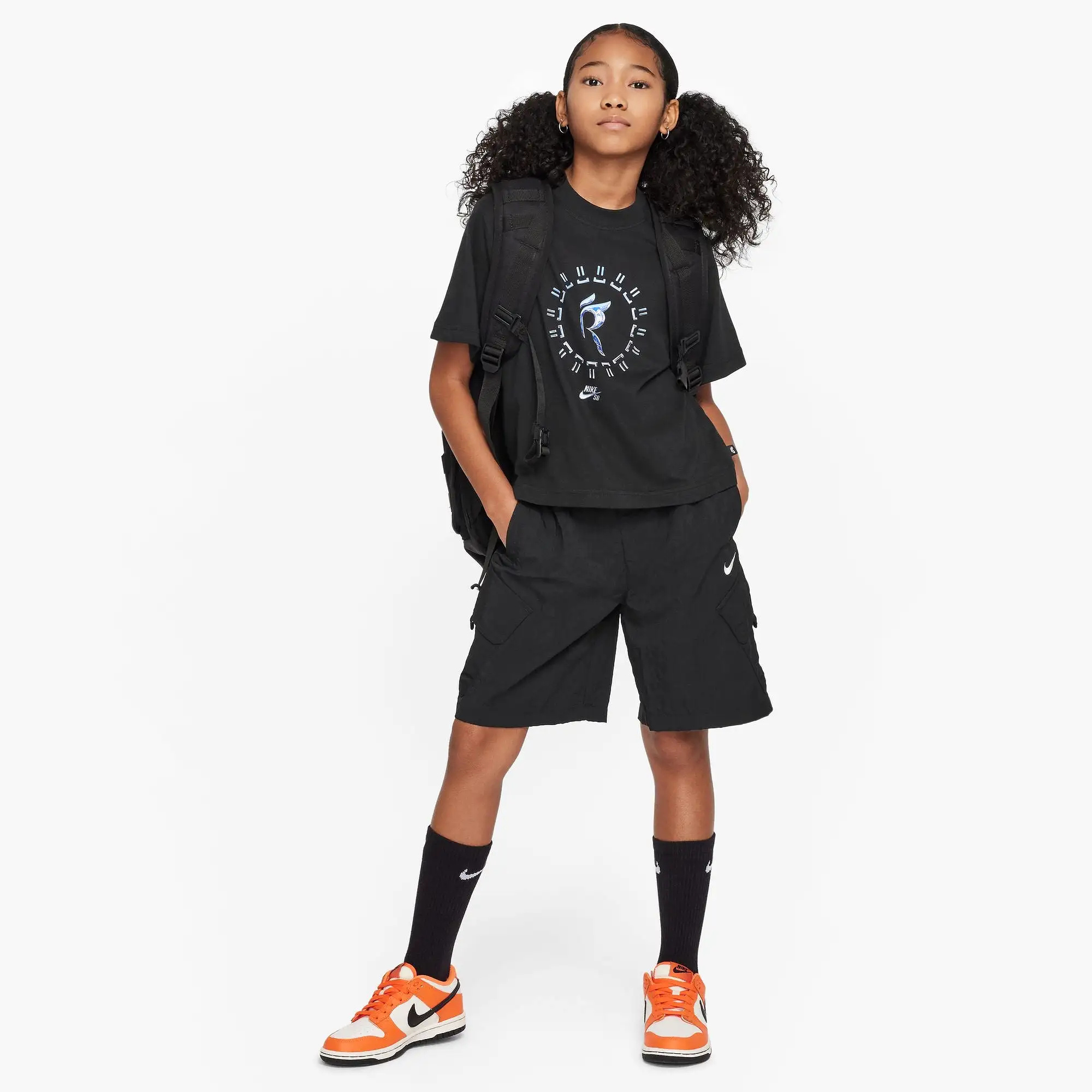 Nike SB Rayssa Kids Boxy Tee Black