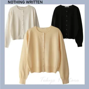 NOTHING WRITTEN  |Casual Style Street Style Cardigans