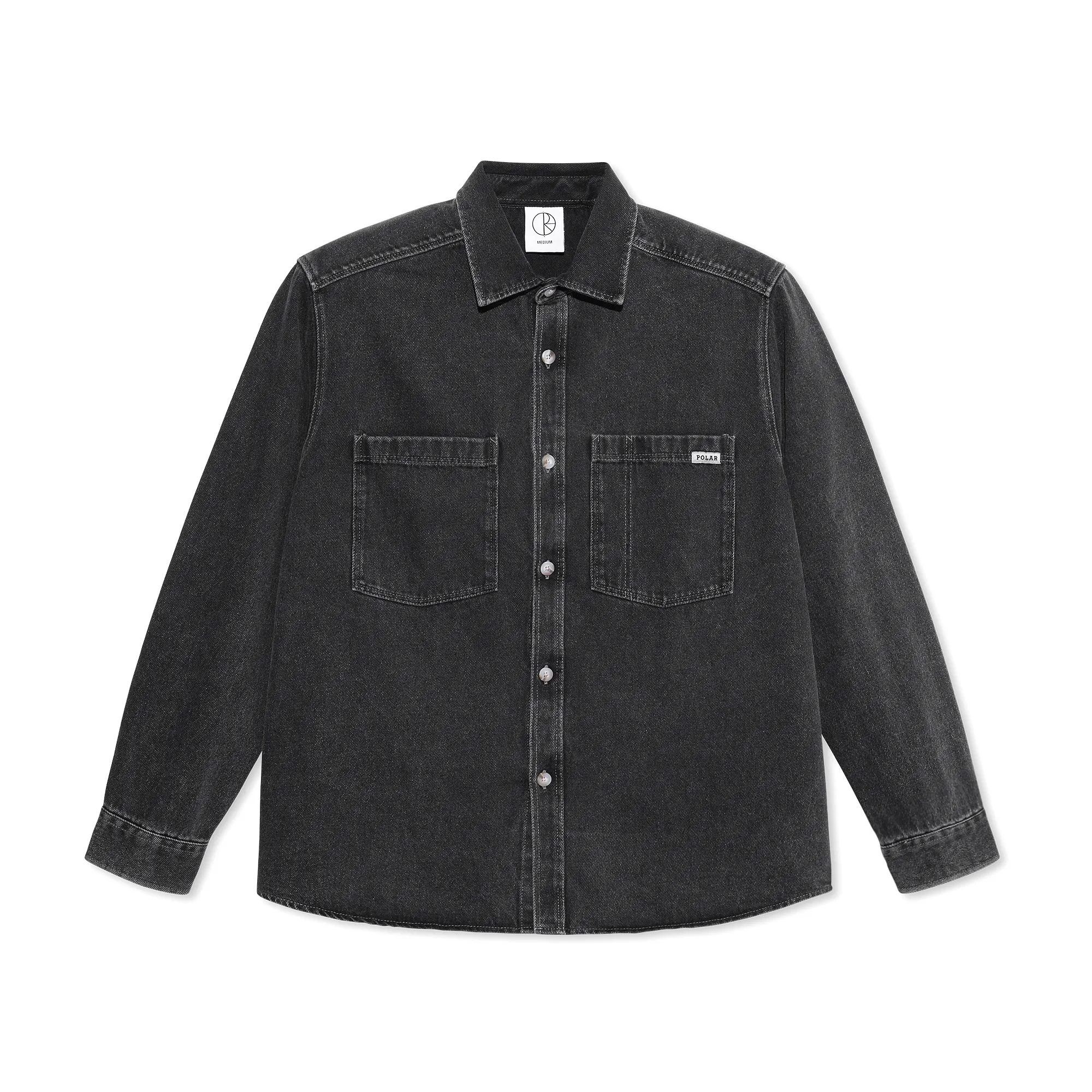 Polar Mitchell LS Shirt Denim Silver Black