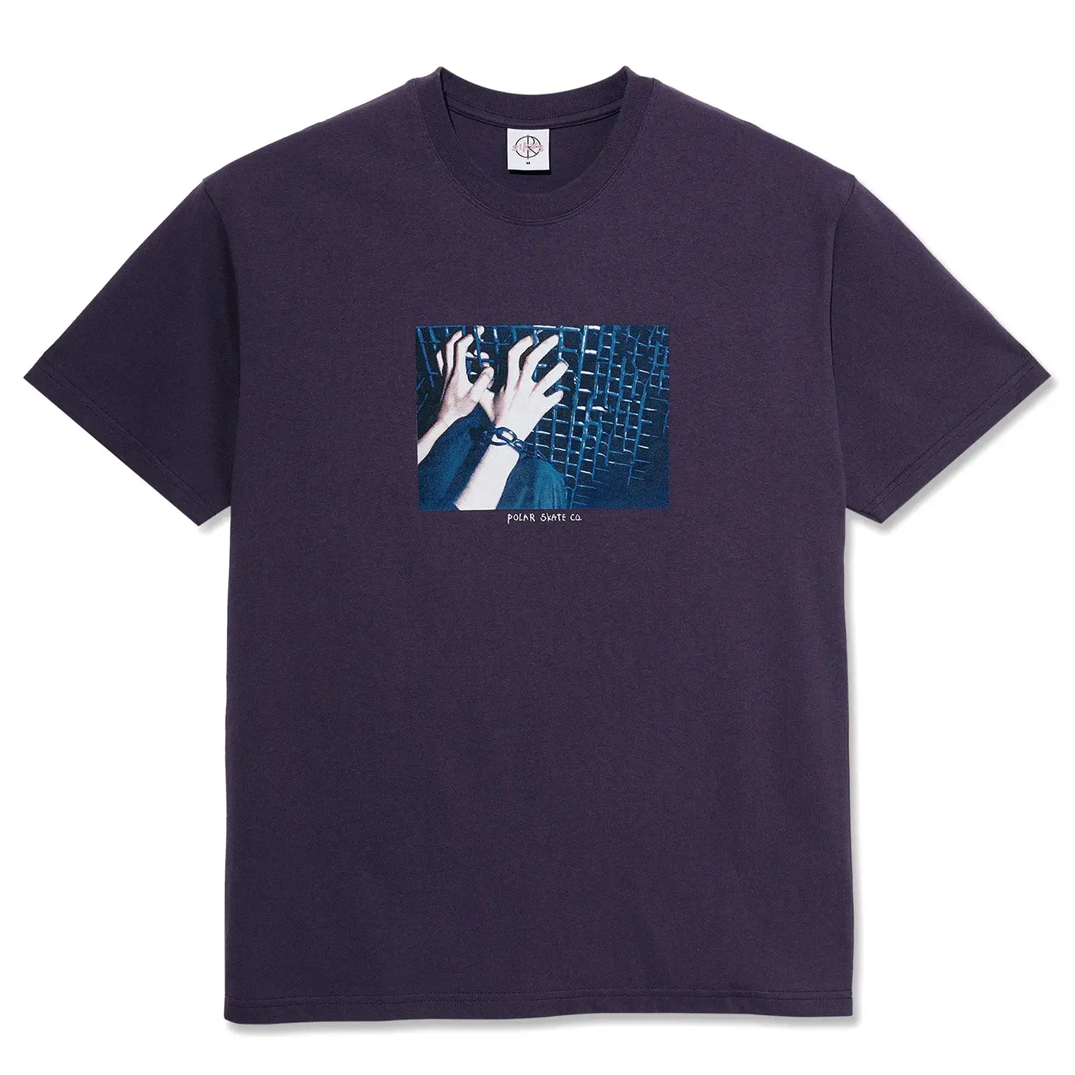 Polar Skate Co Caged Hands Tee Dark Violet