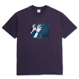 Polar Skate Co Caged Hands Tee Dark Violet