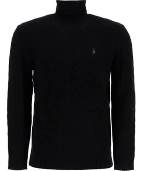 Polo Ralph Lauren cable-knit wool and cashmere turt