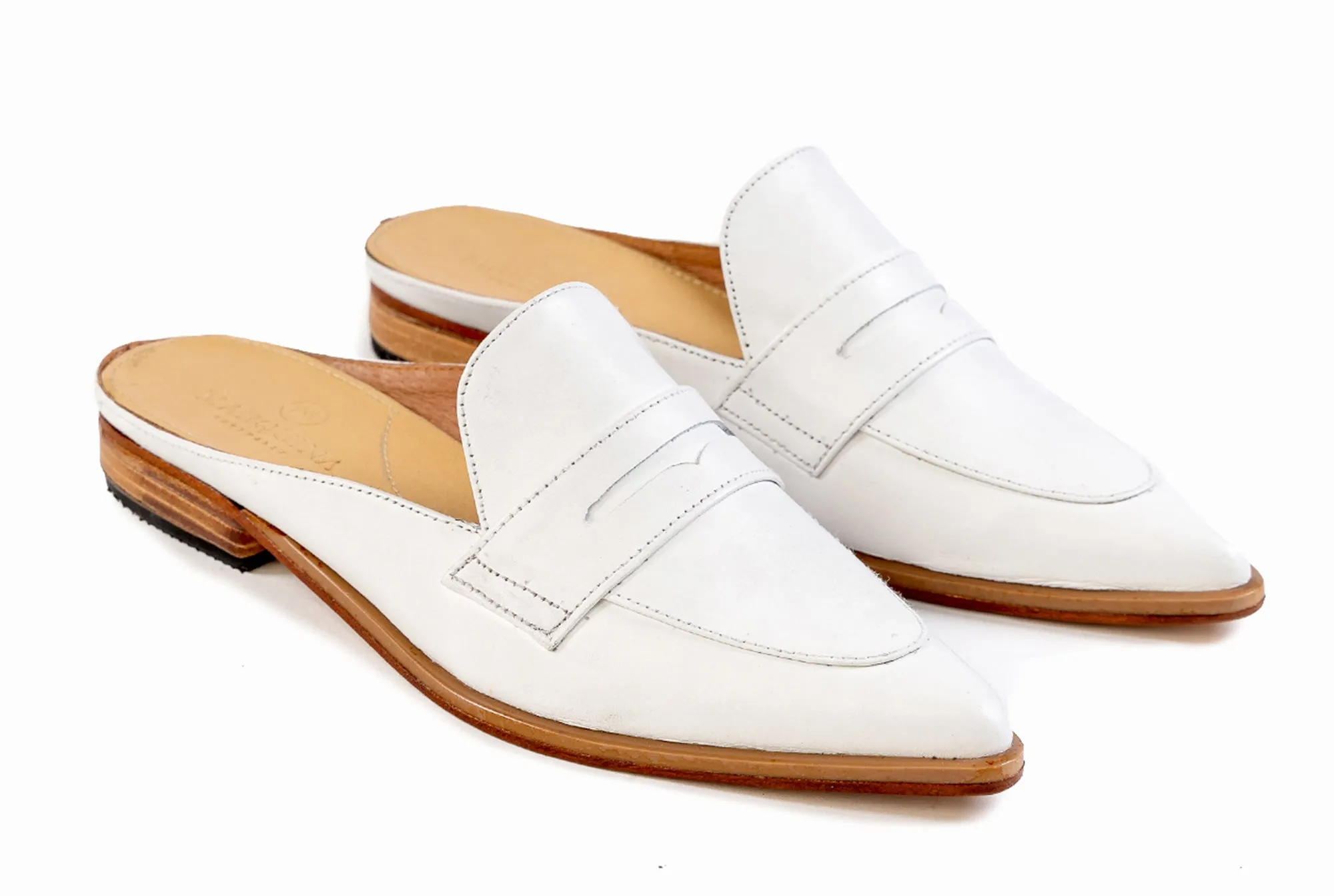 Posh Penny Loafer - Ivory White