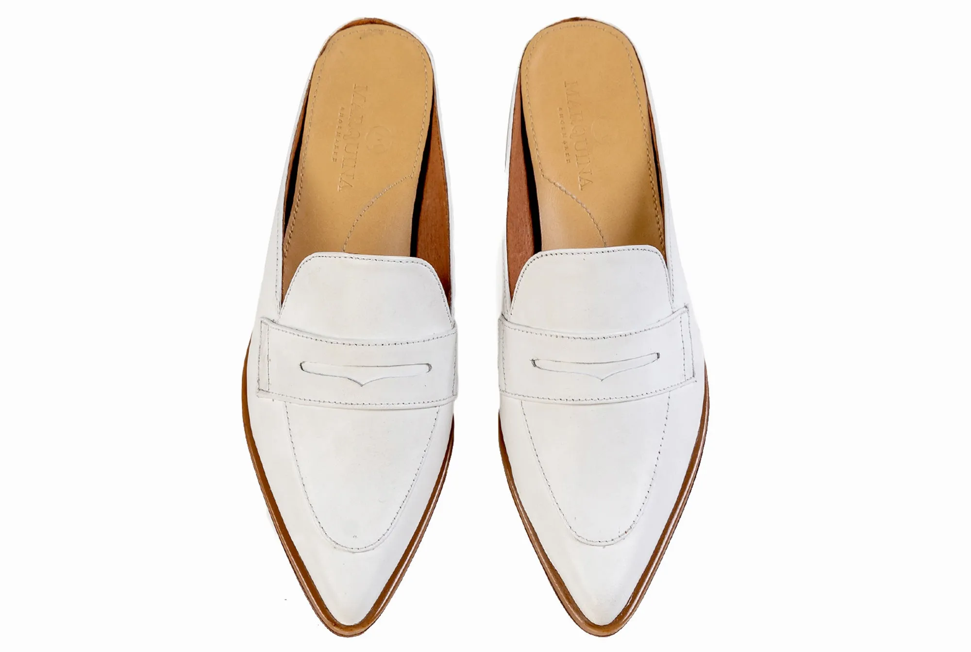 Posh Penny Loafer - Ivory White