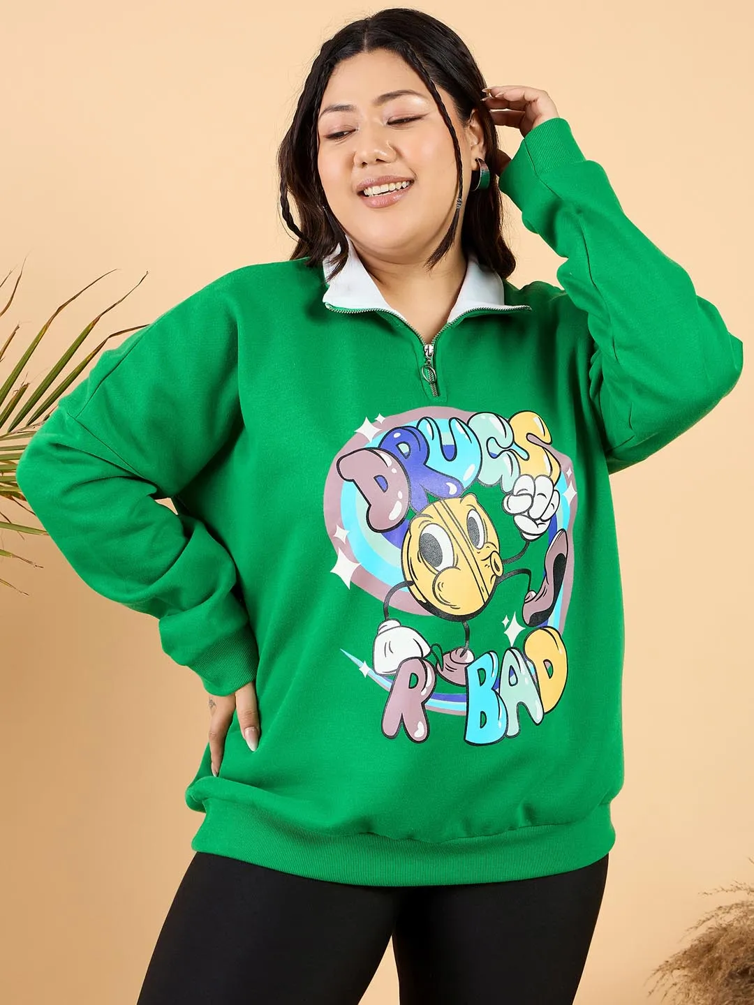 Printed Fleece Sweatshirt