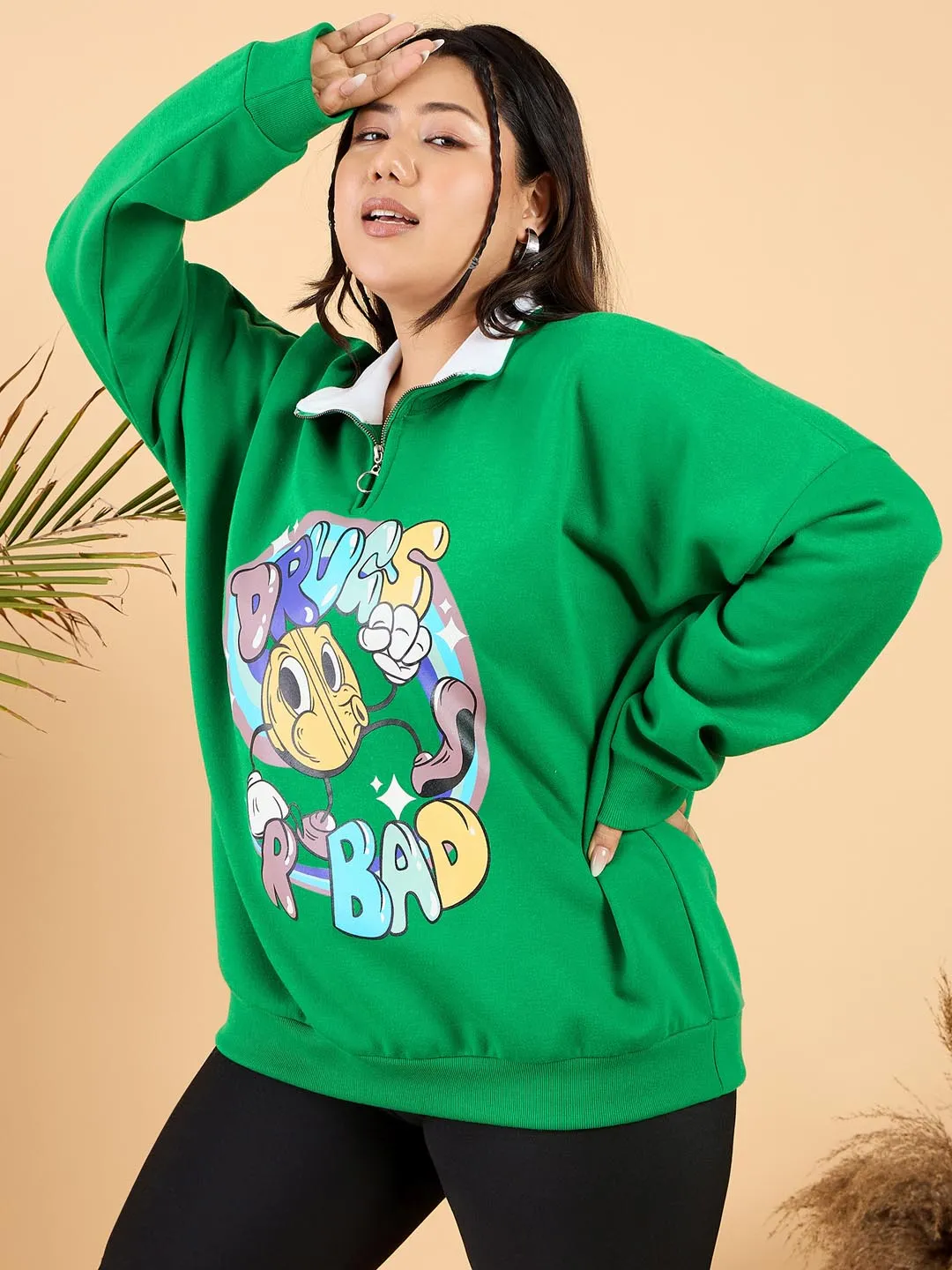 Printed Fleece Sweatshirt