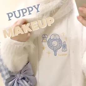 Puppy makeup sweatshirt