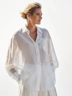 Raffia Embroidered Shirt