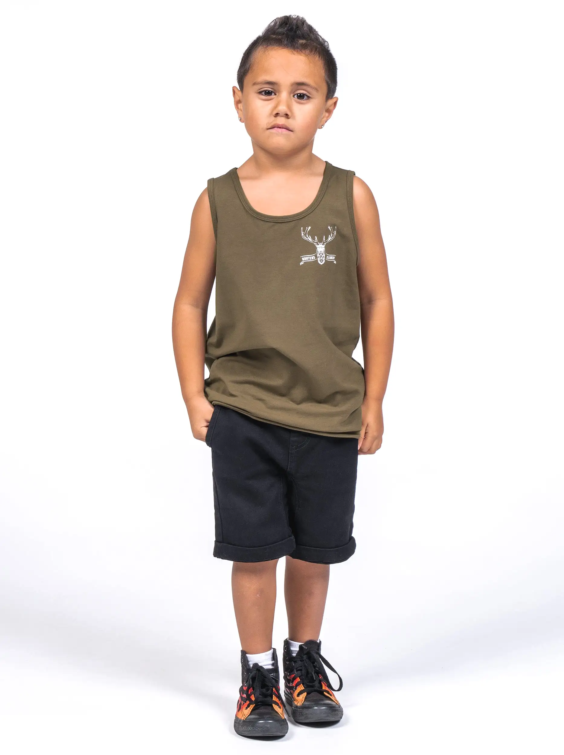 Red Stag Singlet Kids