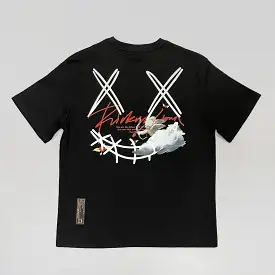 Rickyisclown [RIC] Fallen Angel Smiley Tee Black [R11220328i-J9]