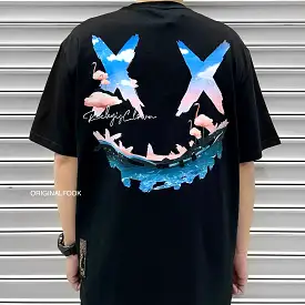 Rickyisclown [RIC] Flamingo Smiley Tee Black [R11220828h-L7]