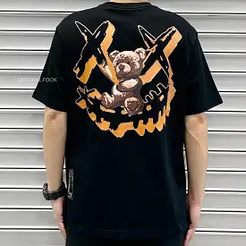 Rickyisclown [RIC] Hanging Bear Smiley Tee Black [R27230418H-G8]