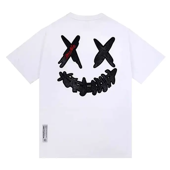 Rickyisclown [RIC] Mamba Embossed Smiley Tee White [R4220222B-N5]