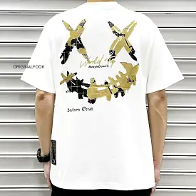 Rickyisclown [RIC] Map Smiley Tee White Gold Foil [R7230213B-V8]