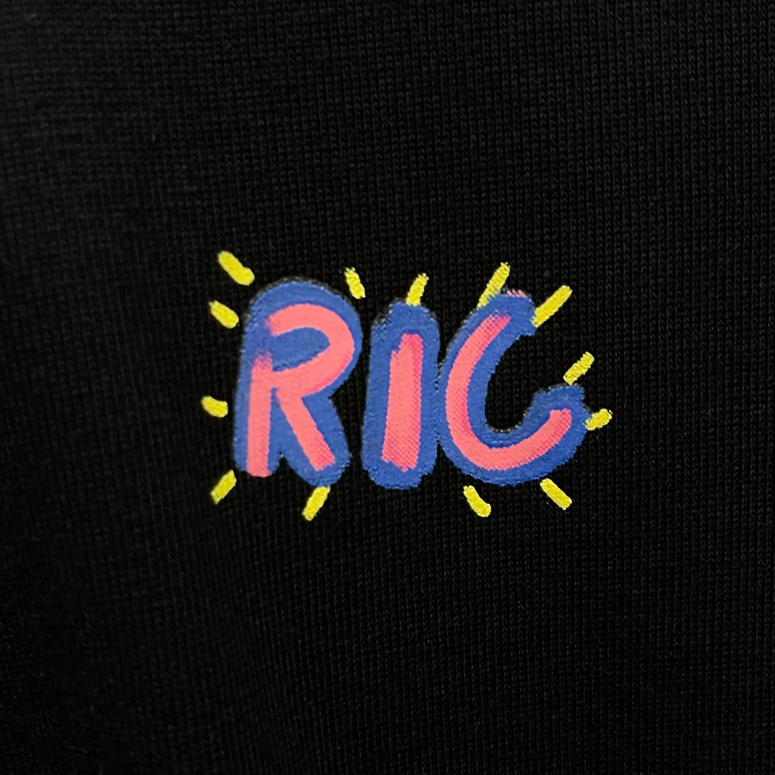 Rickyisclown [RIC] Neon Graffiti Smiley Tee Black [R27230225E-O8]