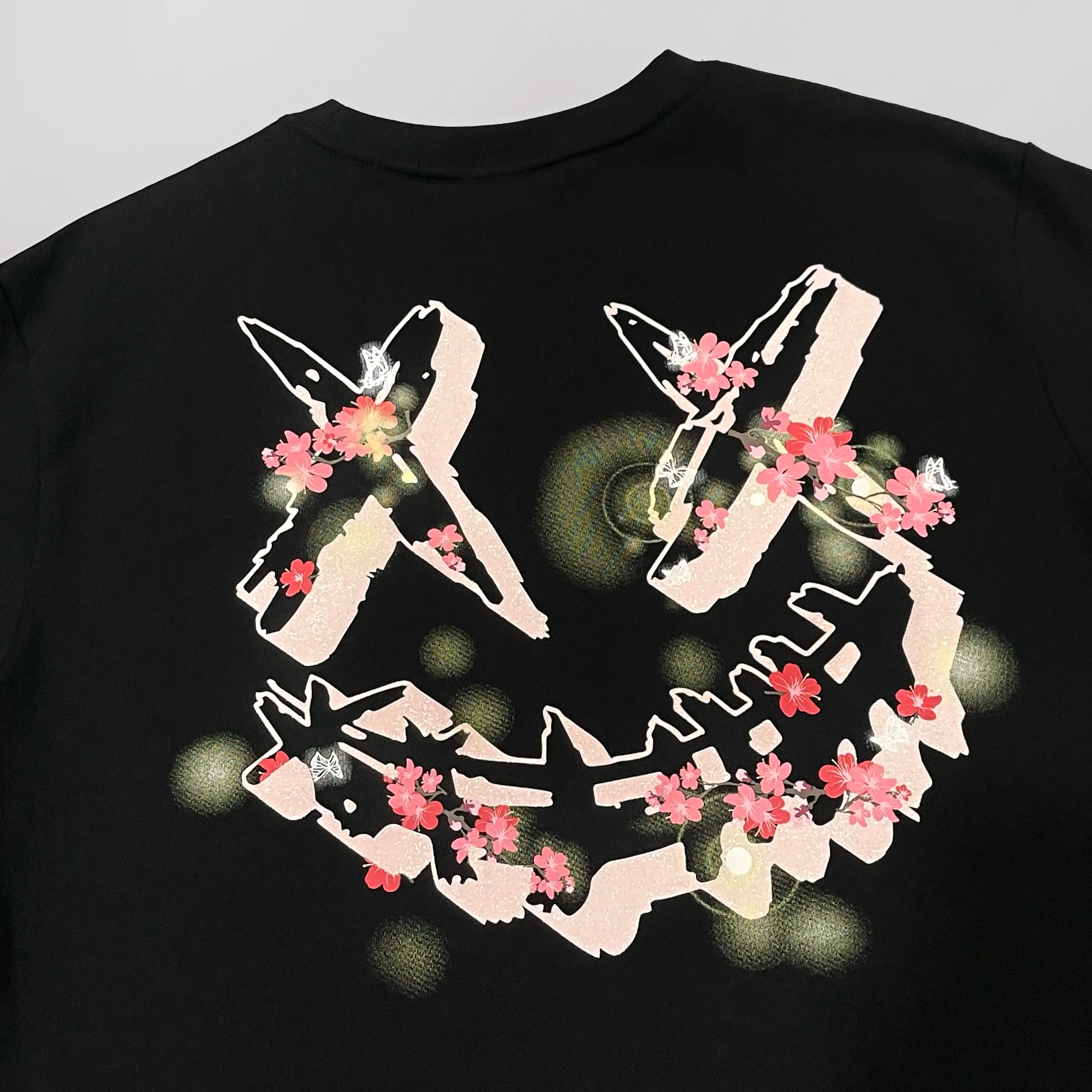 Rickyisclown [RIC] Sakura Night Smiley Tee Black [R17230225B-K9]