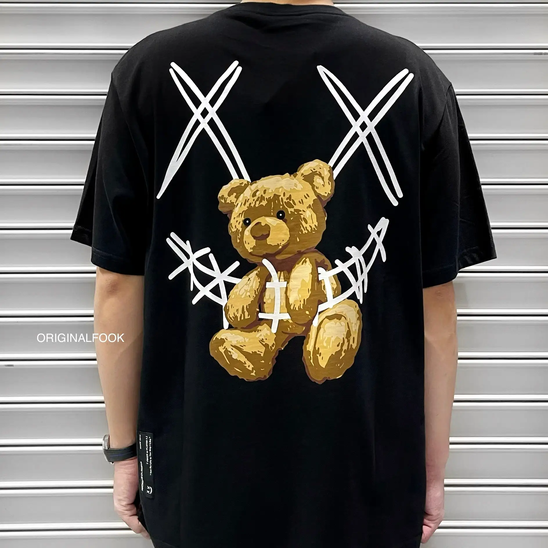 Rickyisclown [RIC] Teddy Bear Smiley Tee Black [R8211019-B5]