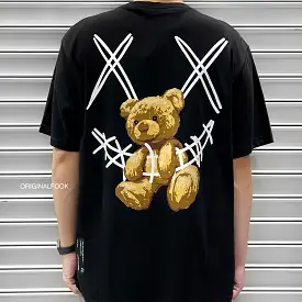 Rickyisclown [RIC] Teddy Bear Smiley Tee Black [R8211019-B5]