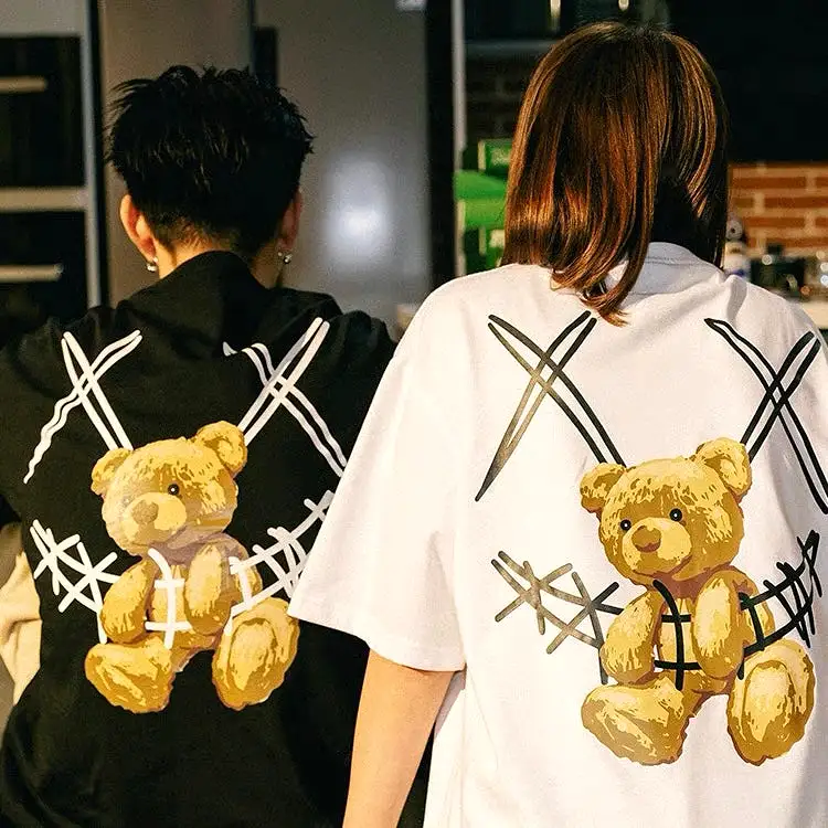 Rickyisclown [RIC] Teddy Bear Smiley Tee Black [R8211019-B5]