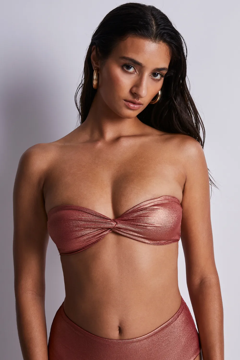 Sunlight Glow Moulded Bandeau Bikini Top