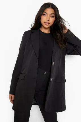 Tall Tailored Longline Button Blazer