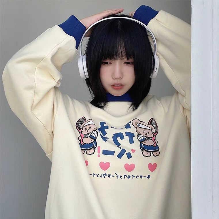 Tennis bear sweatshirt