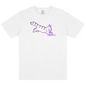 Theories Conscious Kitty Tee White